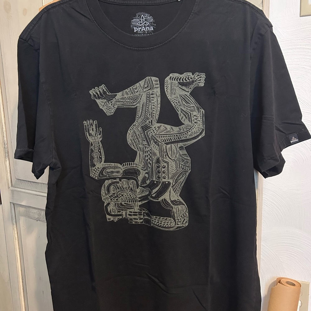 Prana Black Graphic T-Shirt